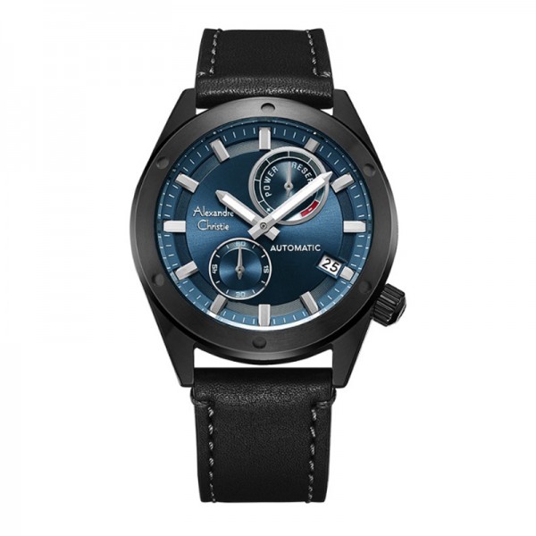 Alexandre Christie AC 3046 Black Blue Automatic MALIPBU